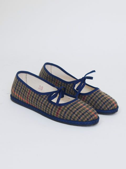 Brigitte Wool, green/blue