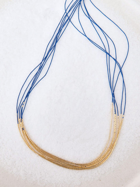 Vela Necklace, sapphire