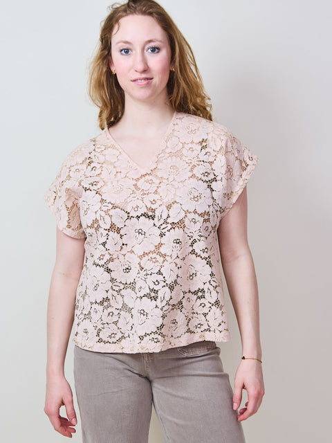 Cayenne Lace Blouse, petal