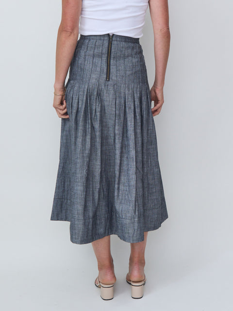 Rhythm Skirt, smoke wash