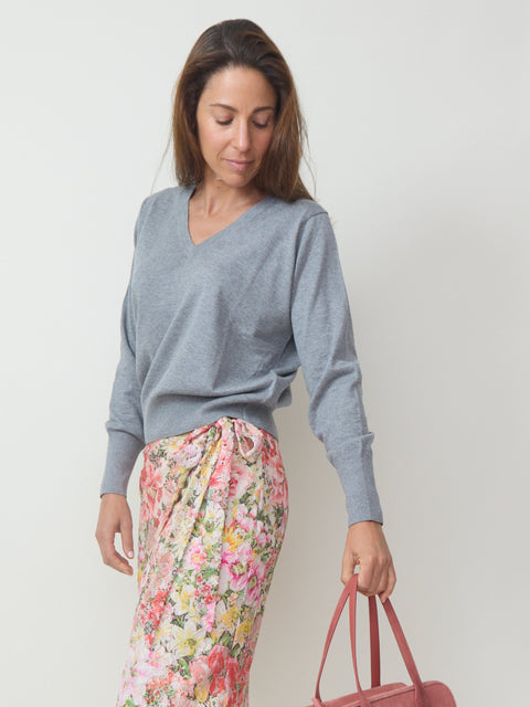 V Sweater, Heather