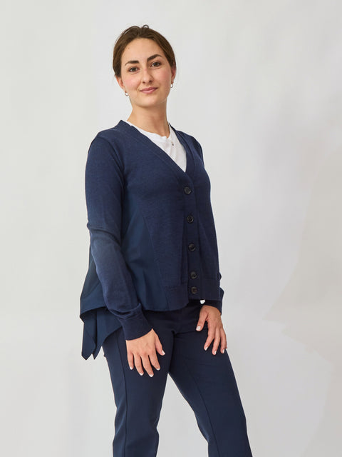 Cape Cardigan, Paris Blue