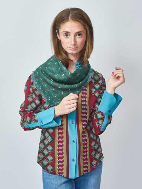 Lepidoptera Reversible Wool bandana