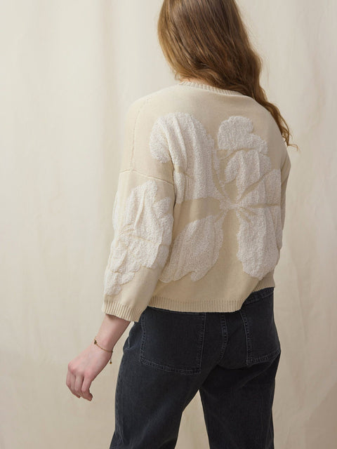 Jacquard Fiore, Butter/Milk