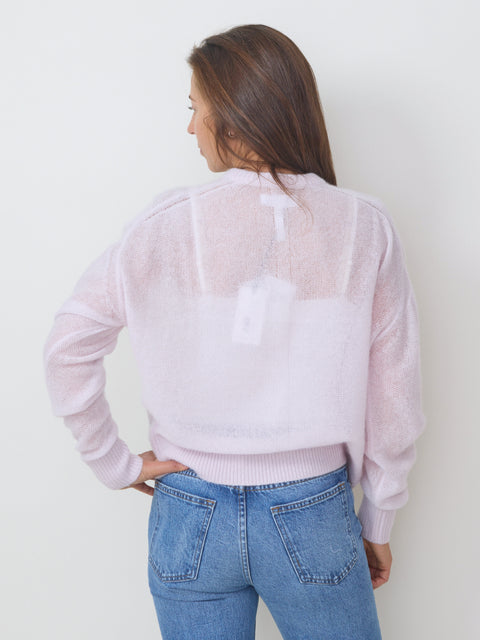 Tissue Weight Sweater, Rose Dust