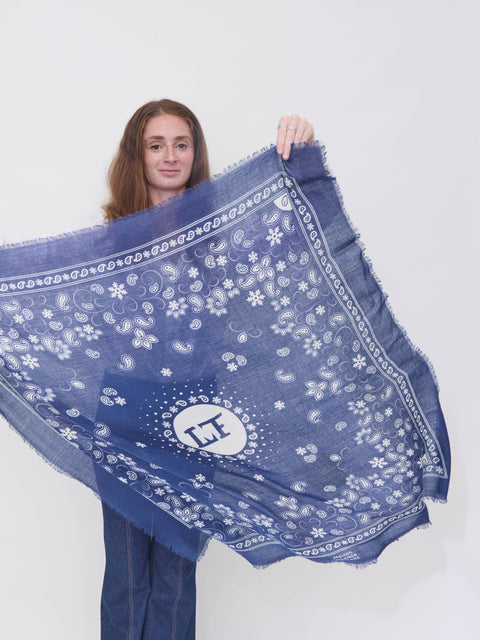 Bandana Flocon, navy wc