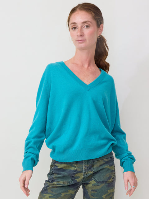 Slouchy V-Neck, siren