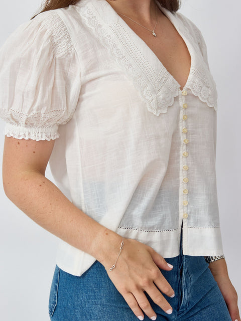 Manor Top, White