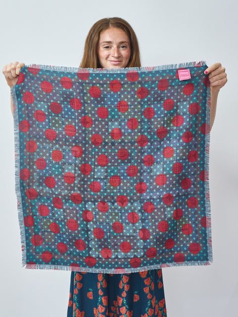 Granny Squares Reversible Wool bandana