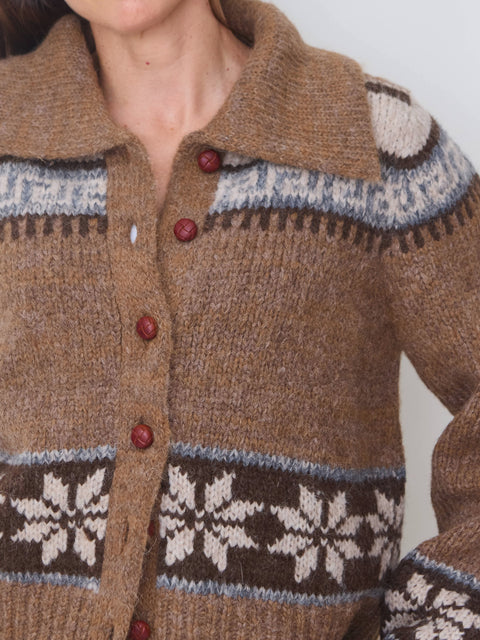 Nordic Scholar Cardigan, Hickory