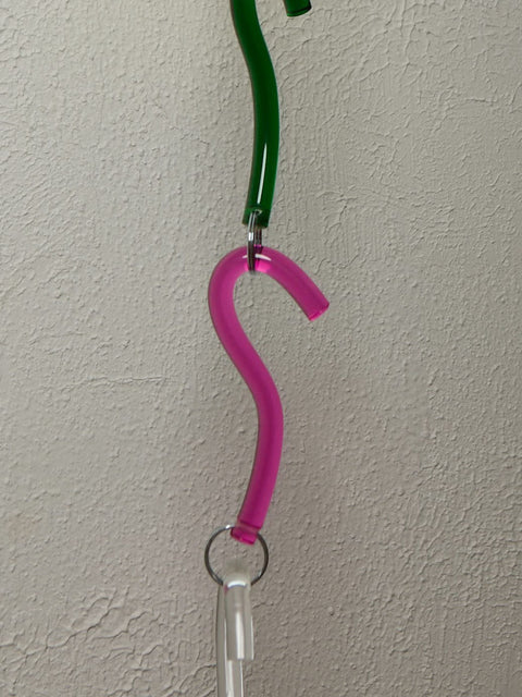 Question Mark Keychain, Magenta
