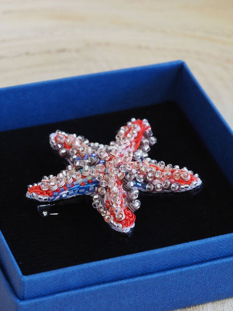 Pink Star Brooch