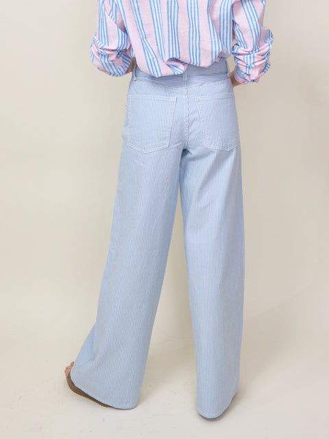 Atomic Wide Leg, Blue Stripe