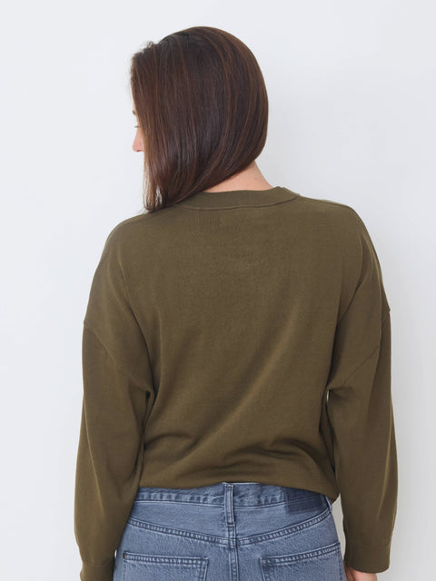 Henley Sweater, Army