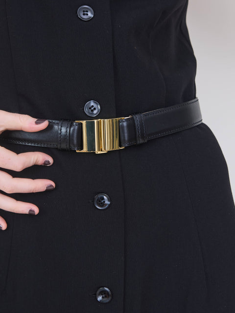 Capet belt, black/gold
