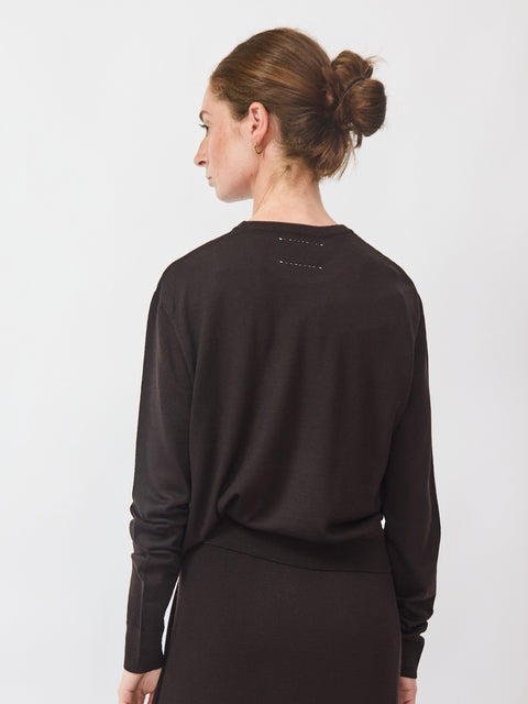 Sweatshirt Jersey, Espresso