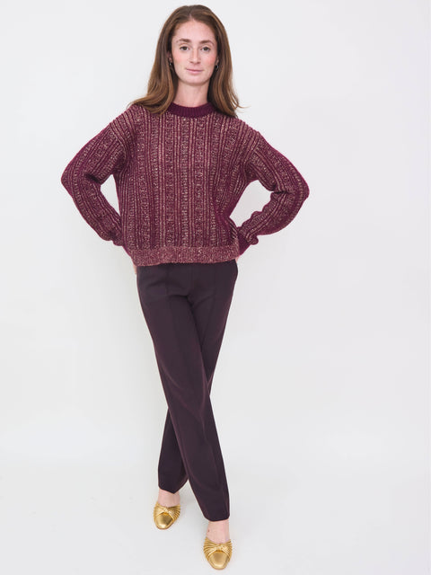 Thelma Sweater, wine red