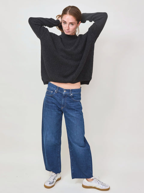 Wool Fox Pullover, charcoal