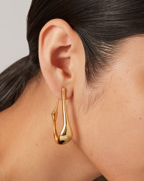 Colette Hoops, high polish gold