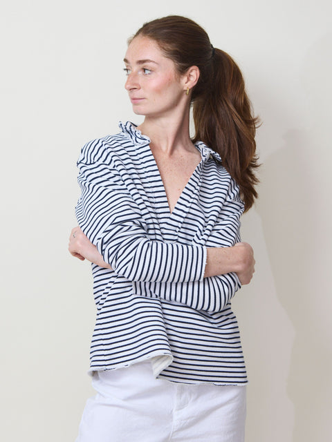Patrick Triple Fleece, White/Navy
