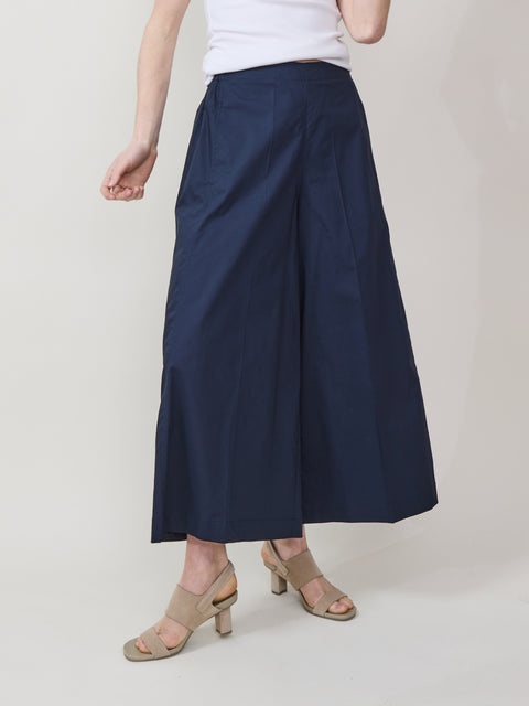 Cropped Culottes, navy