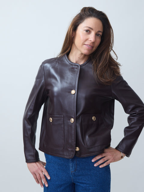 Sogno Lamb Jacket, Shiraz