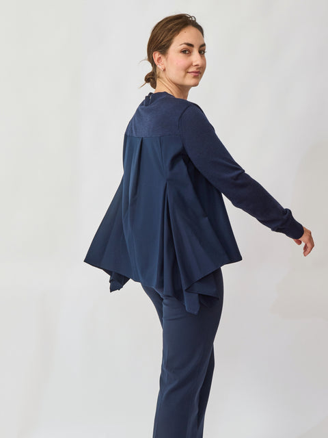 Cape Cardigan, Paris Blue
