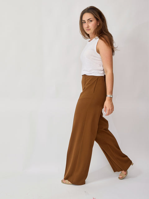 Wideleg Pant, Tabacco