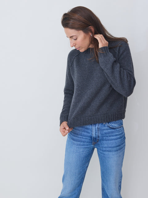 Short Pullover, charcoal