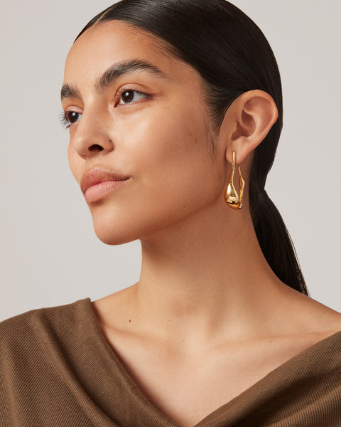 Colette Hoops, high polish gold