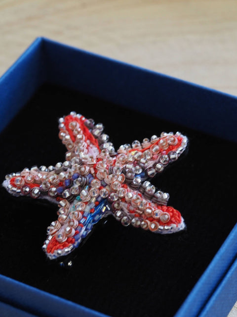 Pink Star Brooch