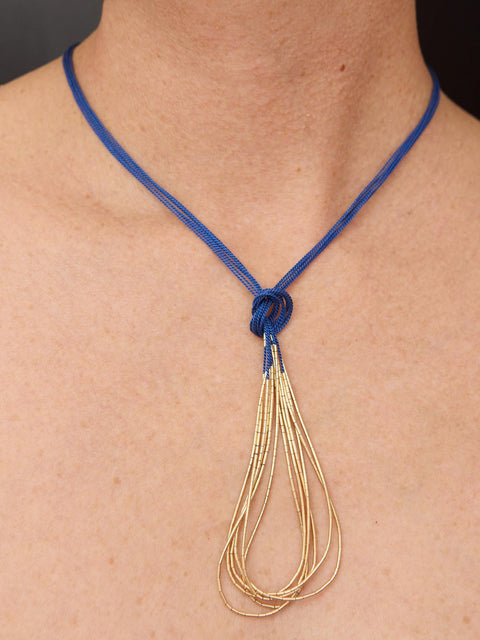 Vela Necklace, sapphire
