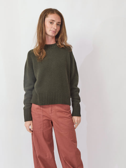 Cozy Raglan Roundneck, Pine Tree