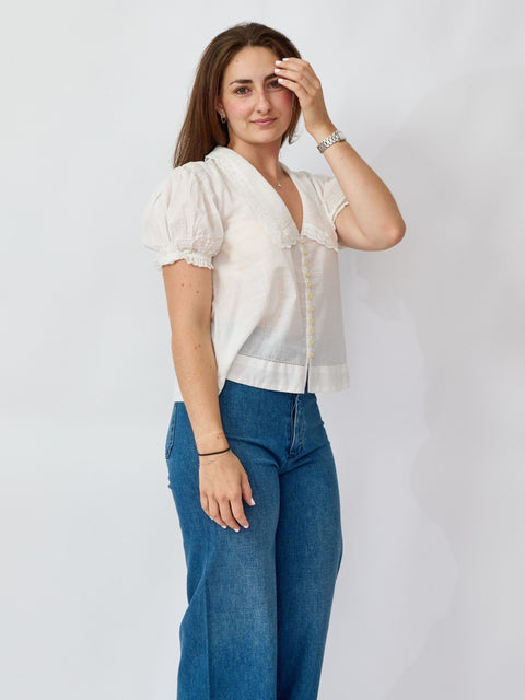 Manor Top, White