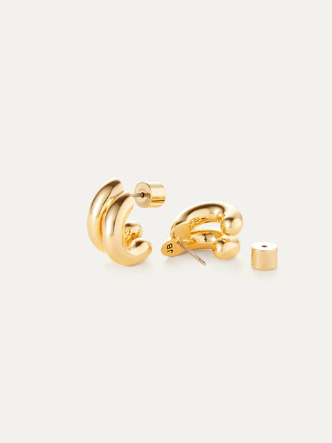 Mini Florence Earrings, high polish gold