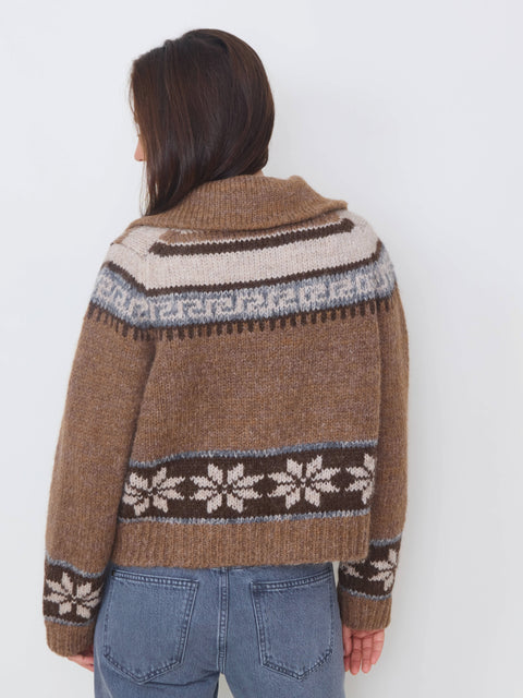 Nordic Scholar Cardigan, Hickory