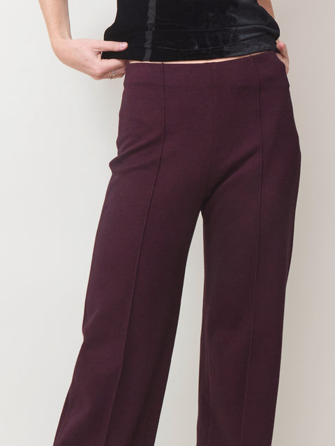 Elaine, burgundy fluid flannel