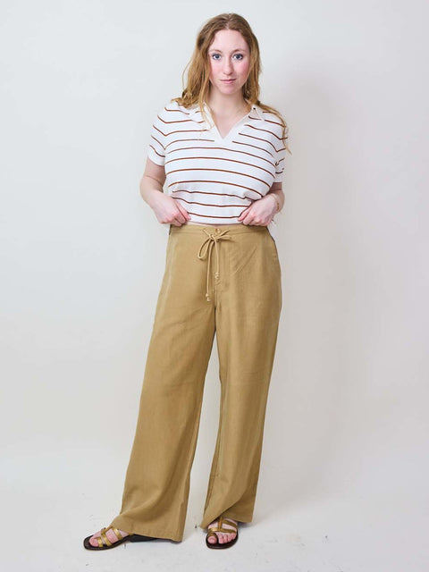 Brynn Tie Pant, Tan