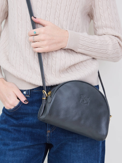 Half-Moon Crossbody, Grafite