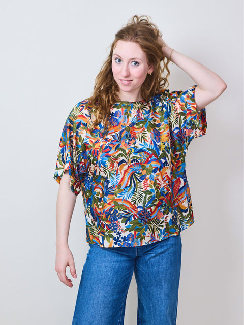 Jari Blouse, multicolor cream