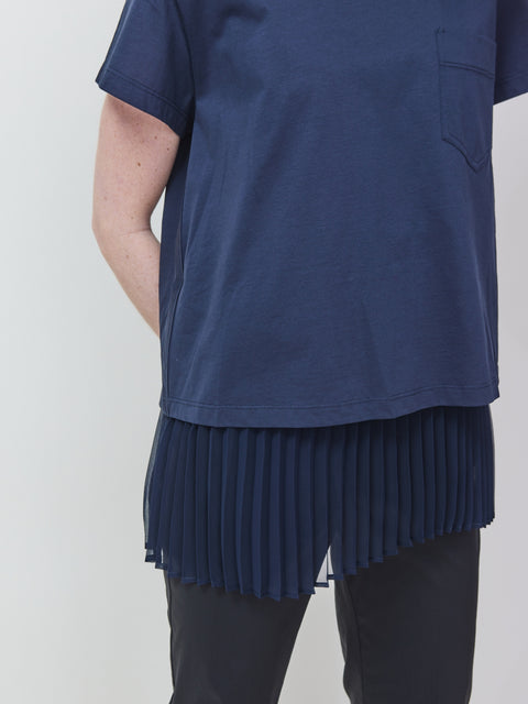 2-Piece Open Back Tee, navy