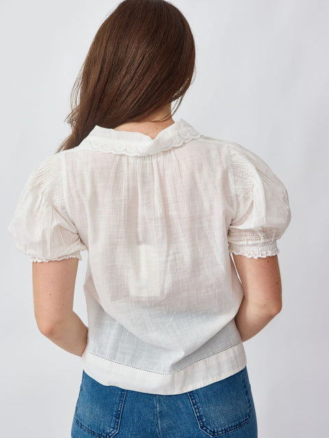Manor Top, White