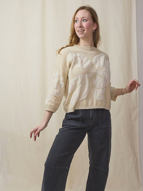 Jacquard Fiore, Butter/Milk