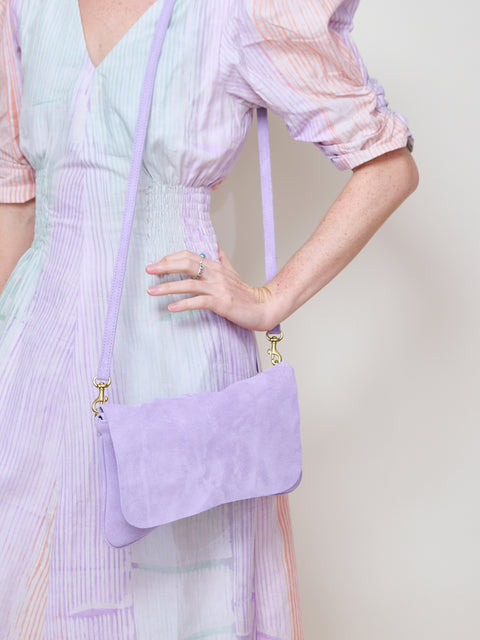Cecilia, lavender suede