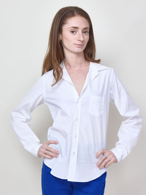 Barry, White Superfine Poplin