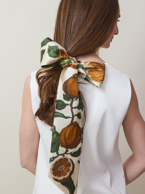 Oranges and Lemons, large ribbon, citrine/zest