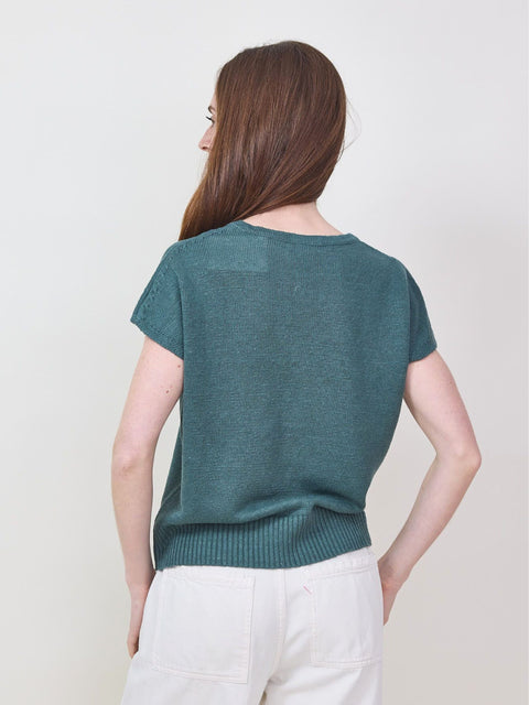 Cap Sleeve Vee, Laurel