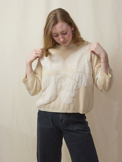 Jacquard Fiore, Butter/Milk