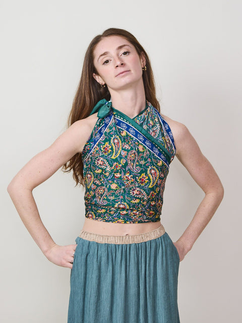 Hartford Silk Bandana, green