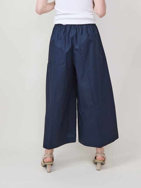 Cropped Culottes, navy